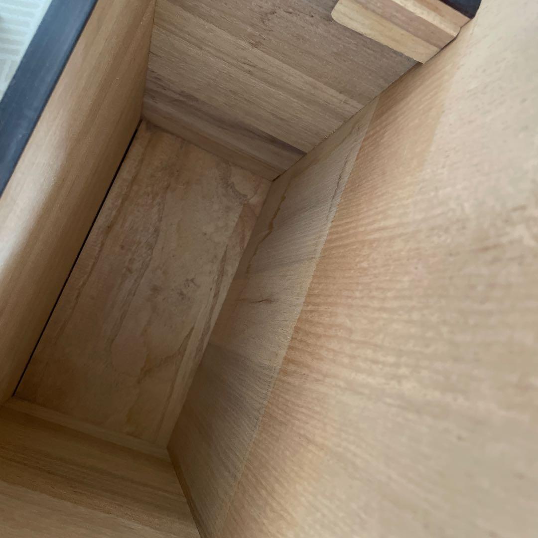 三味線本体 木製収納ボックス付 三味線箱 細棹 バチ 弦楽器 長唄 和楽器 ②