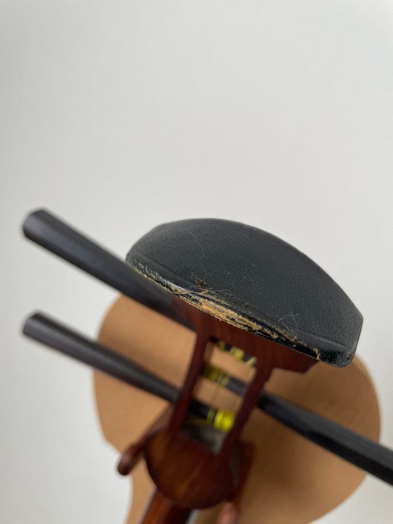 三味線本体 木製収納ボックス付 三味線箱 細棹 バチ 弦楽器 長唄 和楽器 ②