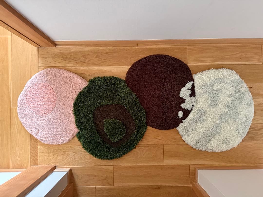 MIYOSHI RUG 円形ラグ 4点セット