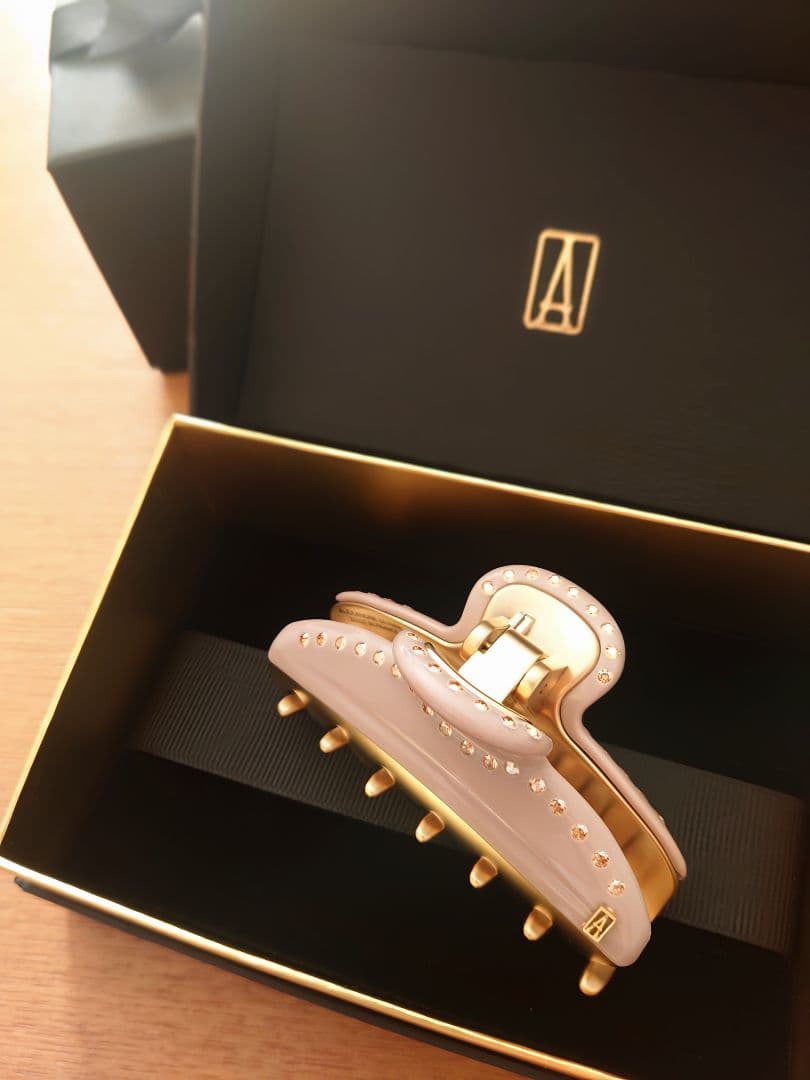 アレクサンドルドゥパリ スワロフスキー ヴァンドームクリップ ベージュ