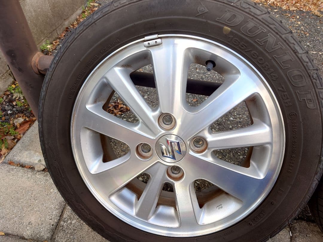 引き取り限定　スズキ　エブリィワゴン　純正　タイヤ　アルミホイール4本セット