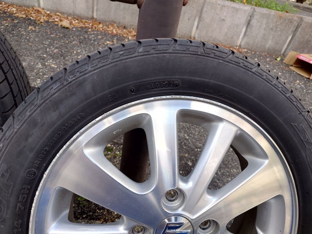 引き取り限定　スズキ　エブリィワゴン　純正　タイヤ　アルミホイール4本セット