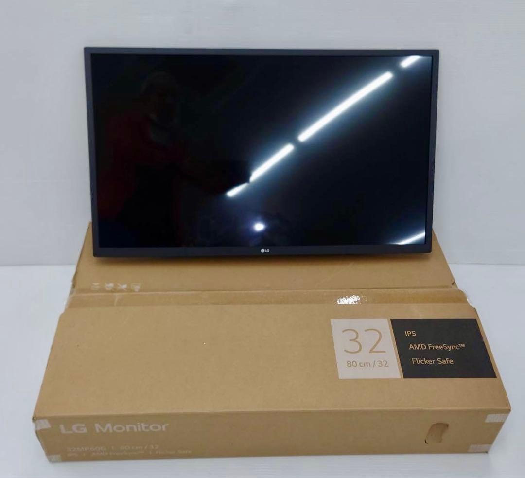 LG 31.5インチ PCモニター IPSフルHD 32MP60G-B