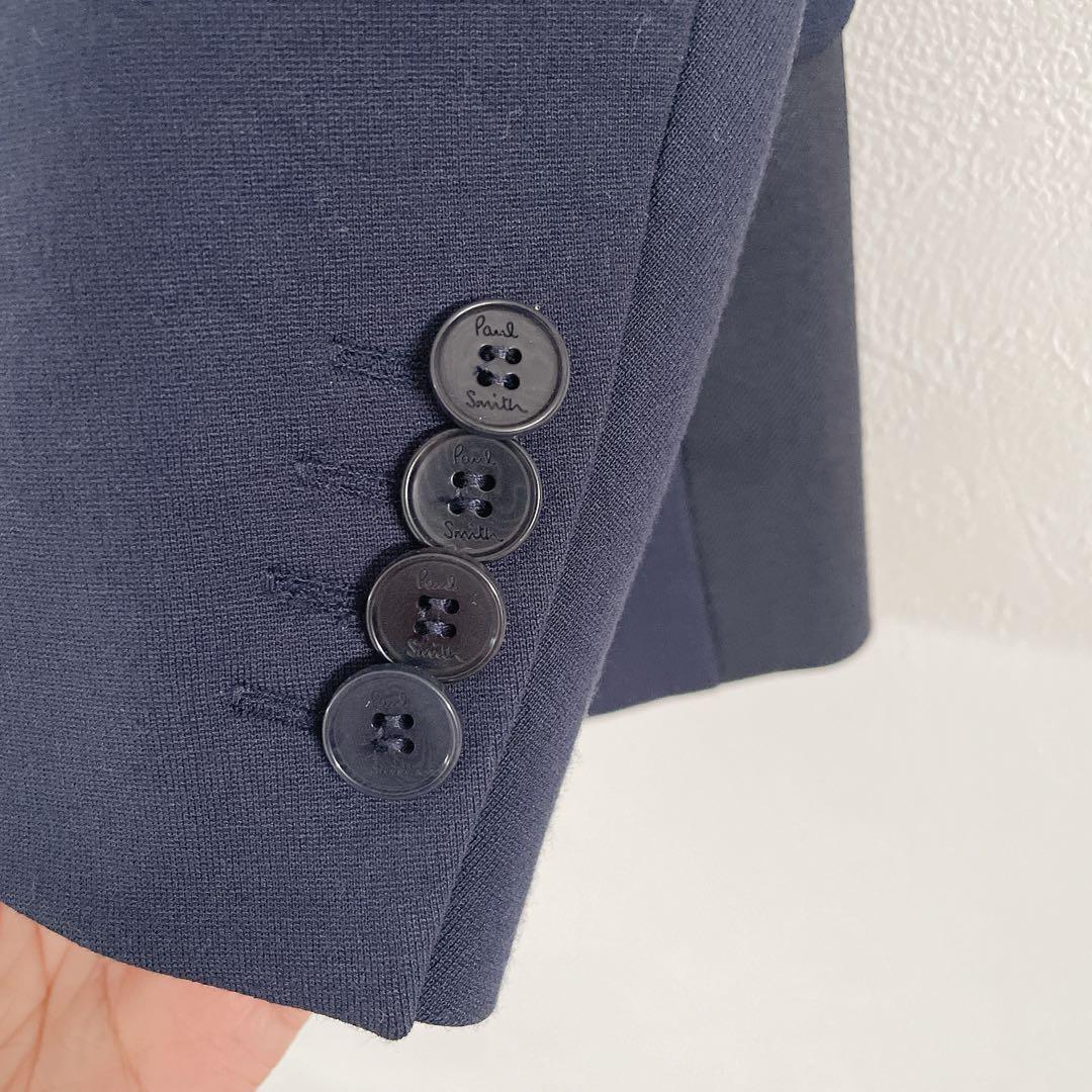 ポールスミス　恐竜柄裏地　ネイビーブレザー サイズ6A