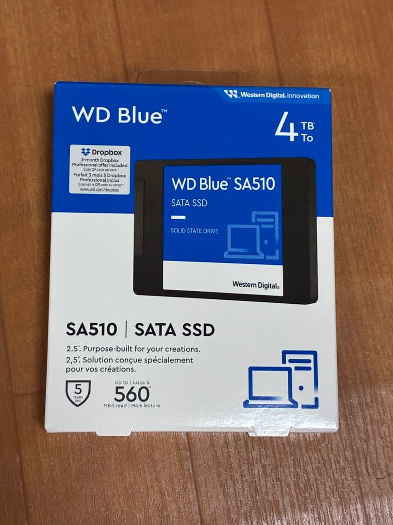 【toms】WD Blue SA510 4TB SSD