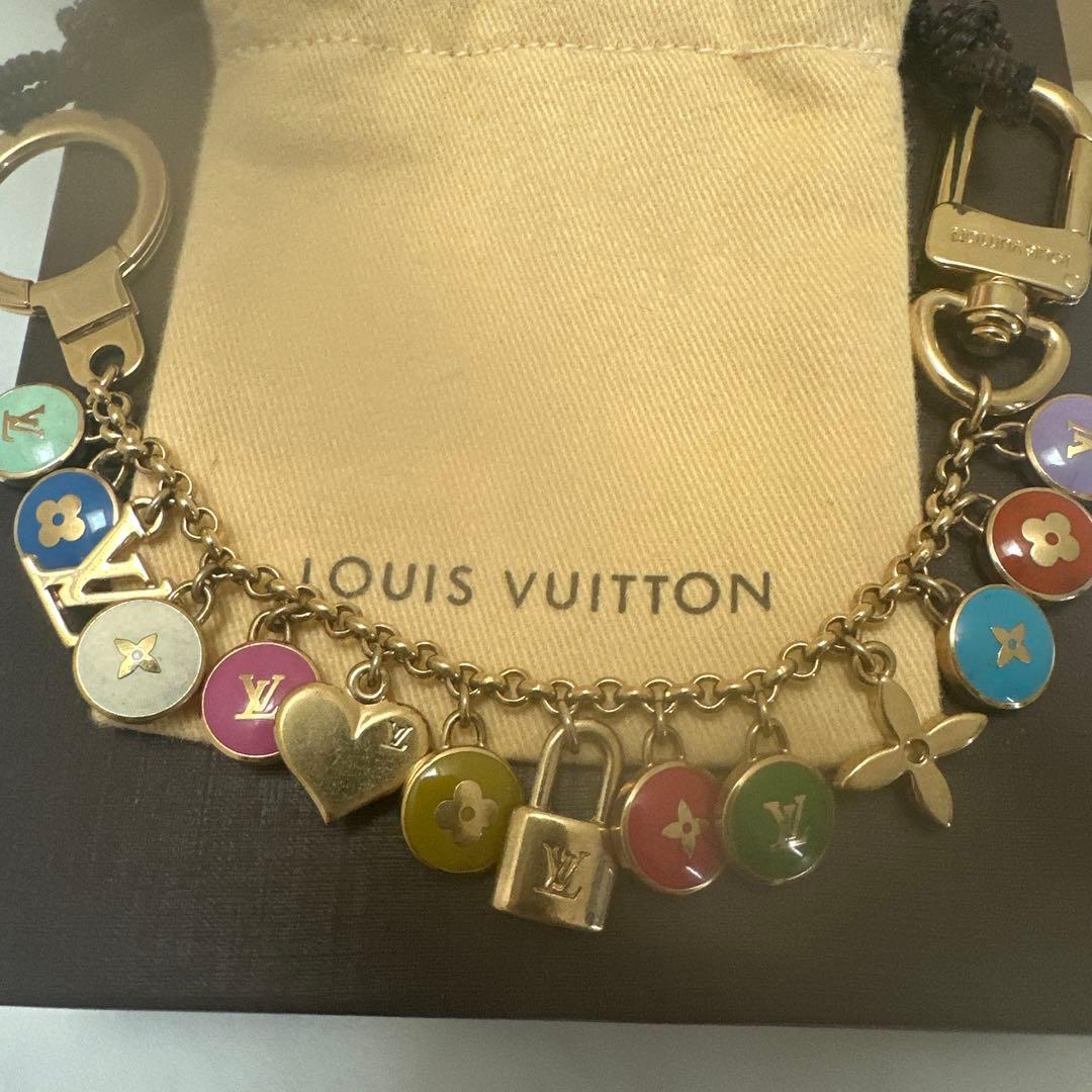 A*送様 ルイヴィトン ポルトクレシェンヌパスティーユチャーム マルチカラーバッ