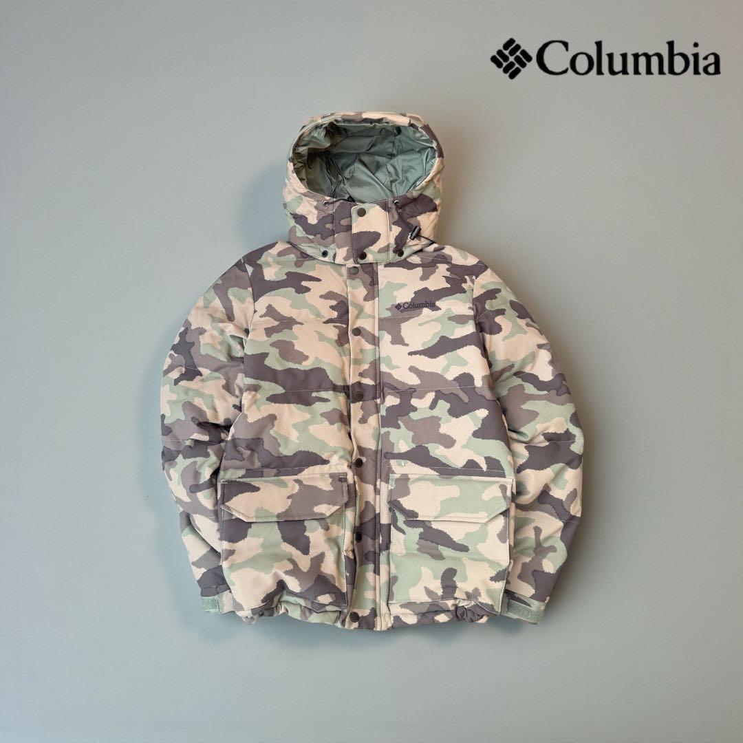 ✨極美品✨ Columbia ダウン 迷彩柄 カモフラージュ M 希少