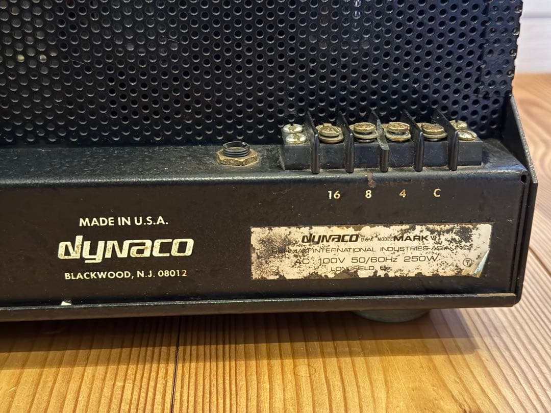 ① DYNACO Mark-VI ダイナコ　真空管　パワーアンプ　⚠️説明必読