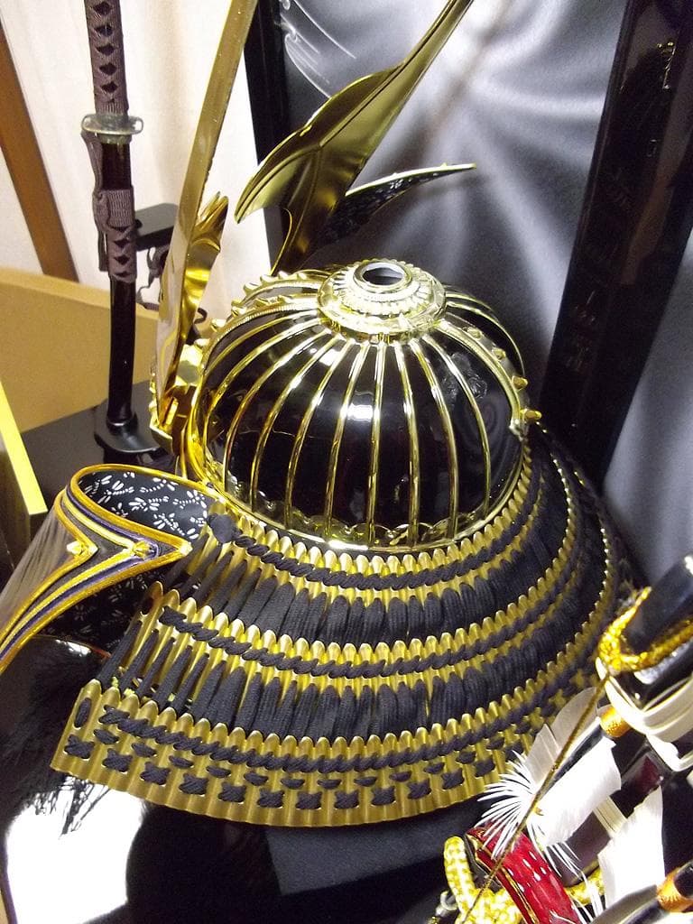 美品！平安水宝 五月人形　25号着用兜 　鎧兜 武士　こどもの日