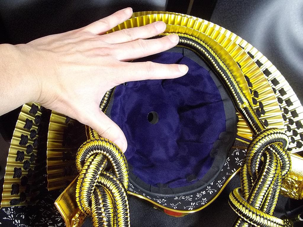 美品！平安水宝 五月人形　25号着用兜 　鎧兜 武士　こどもの日