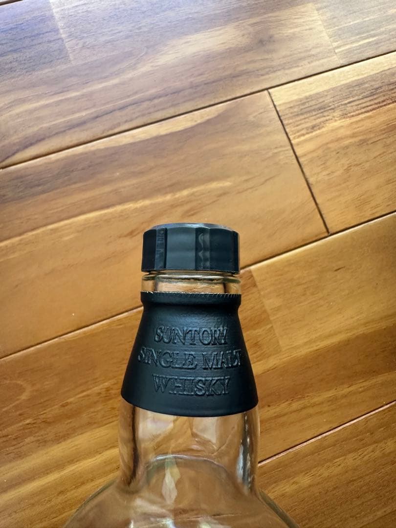 山崎25年　旧ボトル　空瓶　空ボトル　空箱　化粧箱　ラベル汚れあり