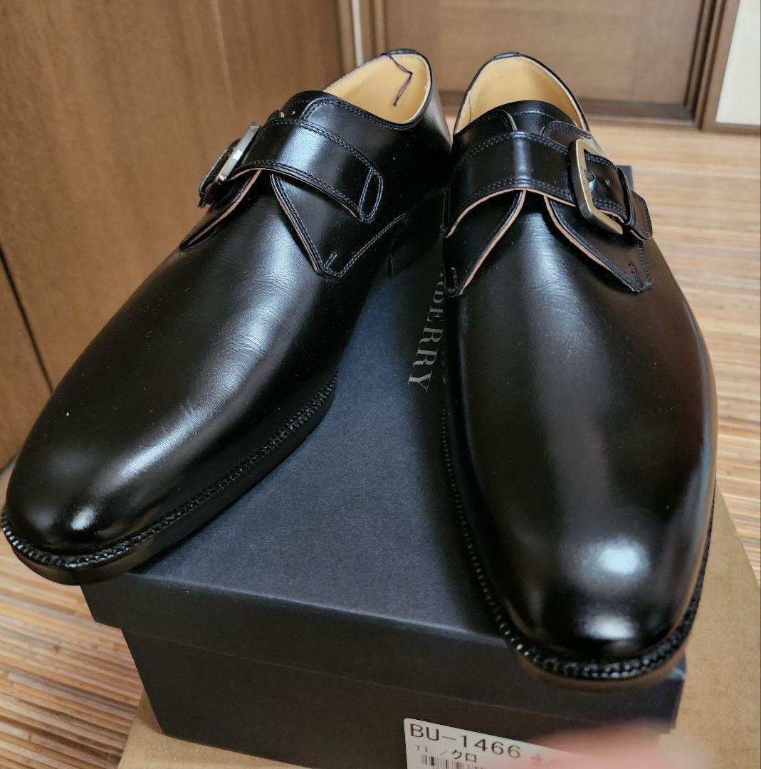 BURBERRY ダブルモンクストラップシューズ ブラック