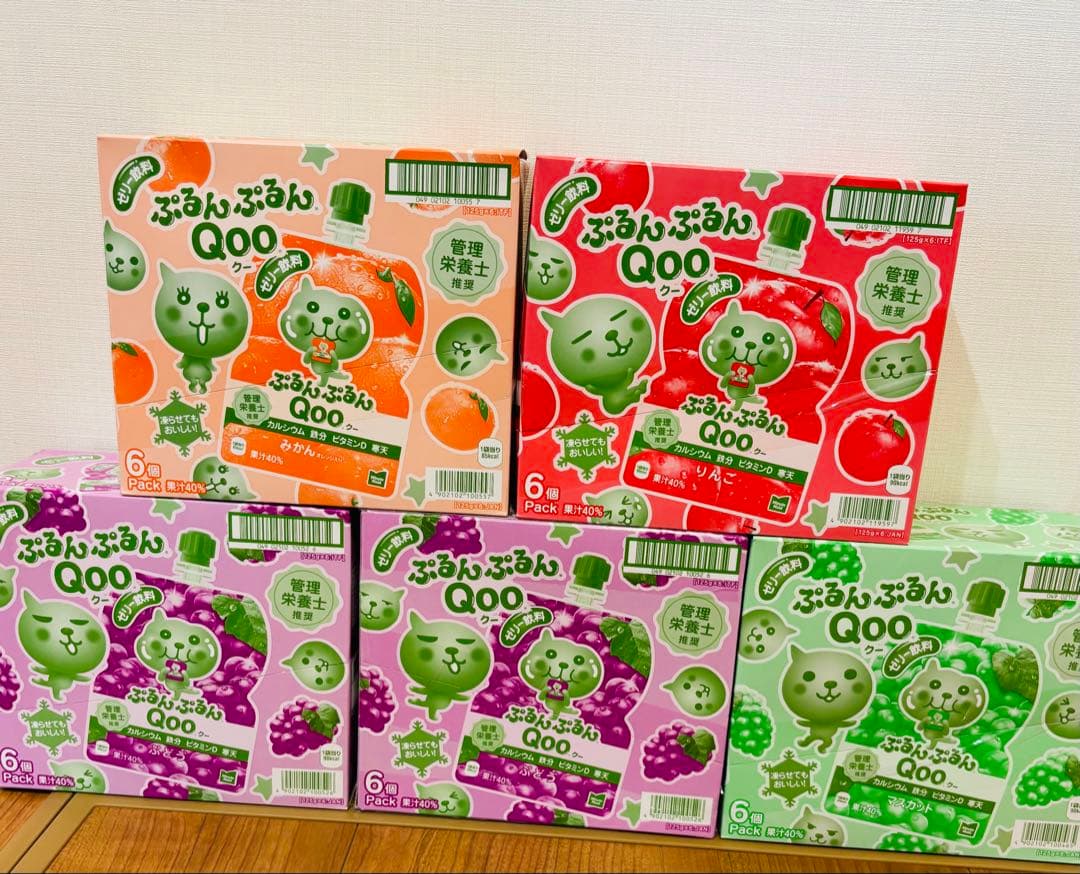 スープはるさめ2種セット、こんがりパン3種セット、Qoo 4種　5箱