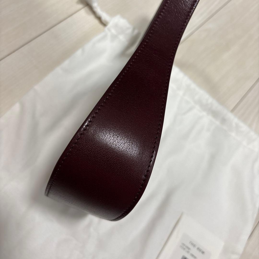 【美品】The Row ザロウ ハーフムーン ハンドバッグ　レーズン