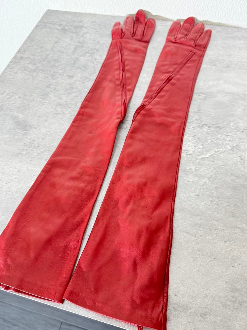 ヨウジヤマモト ロングレザーグローブ