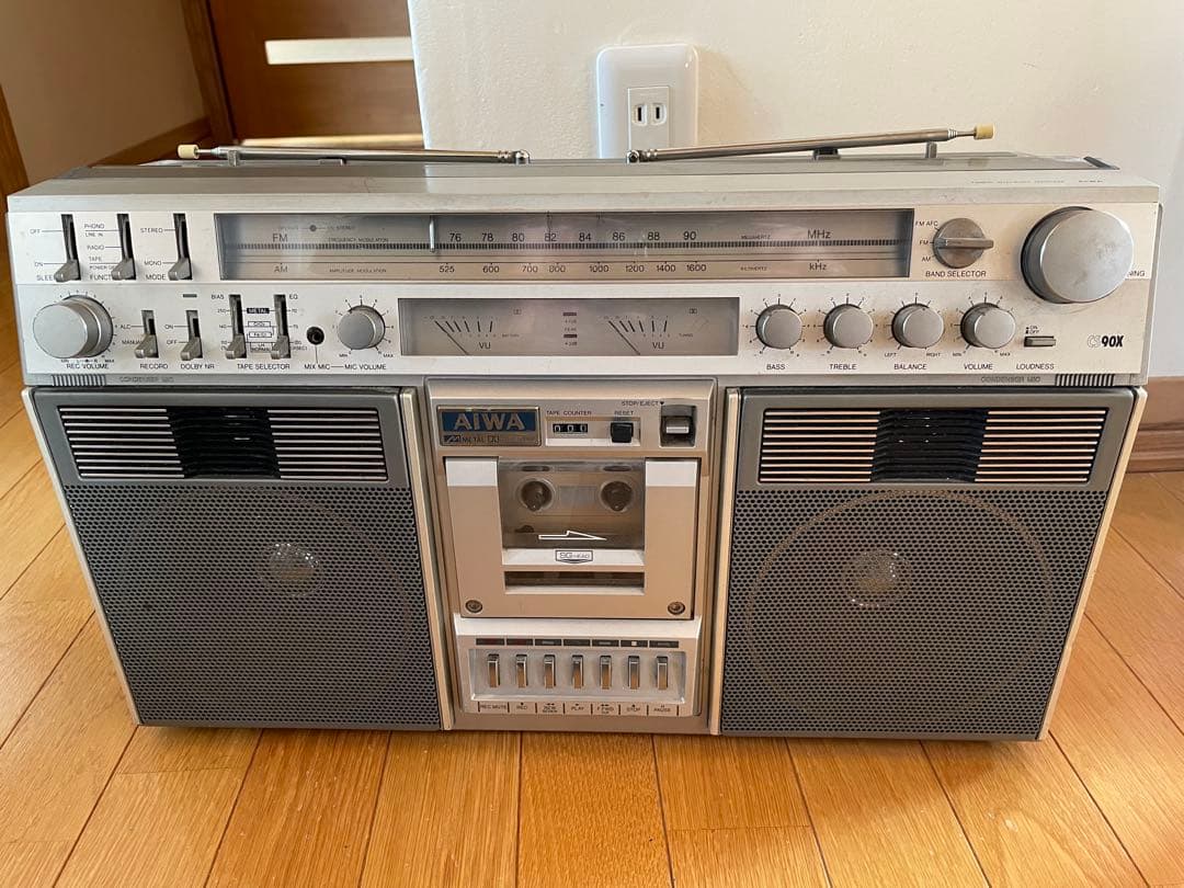 AIWA アイワ ラジカセ CS-90X ジャンク 昭和レトロ