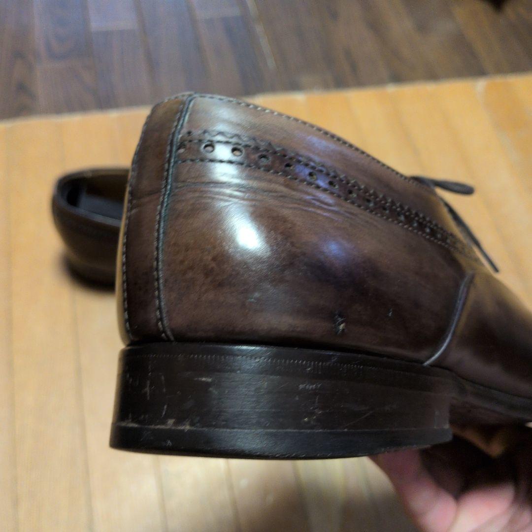 フランチェスコベニーニ　ストレートチップ　ダークブラウン