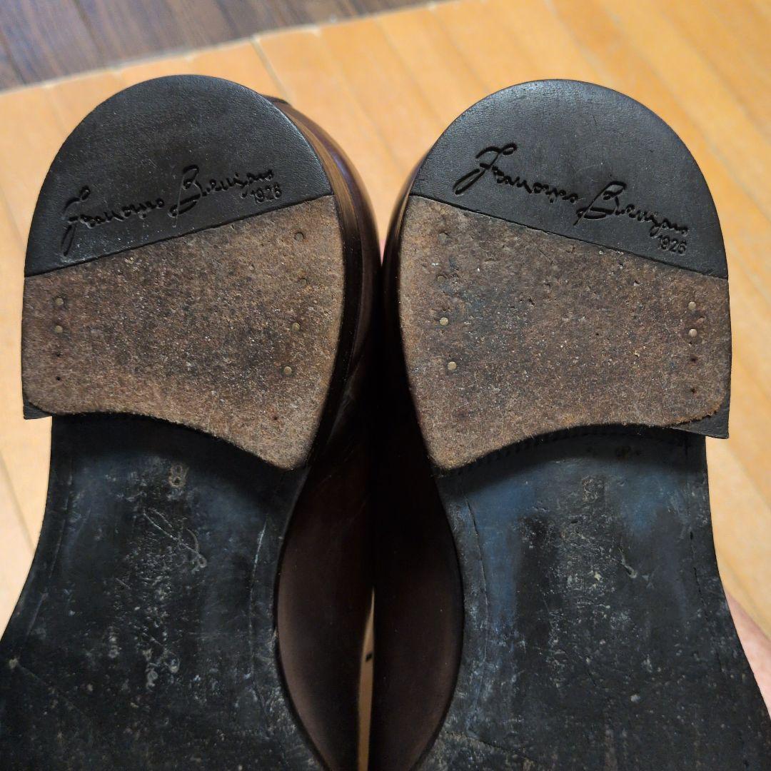 フランチェスコベニーニ　ストレートチップ　ダークブラウン