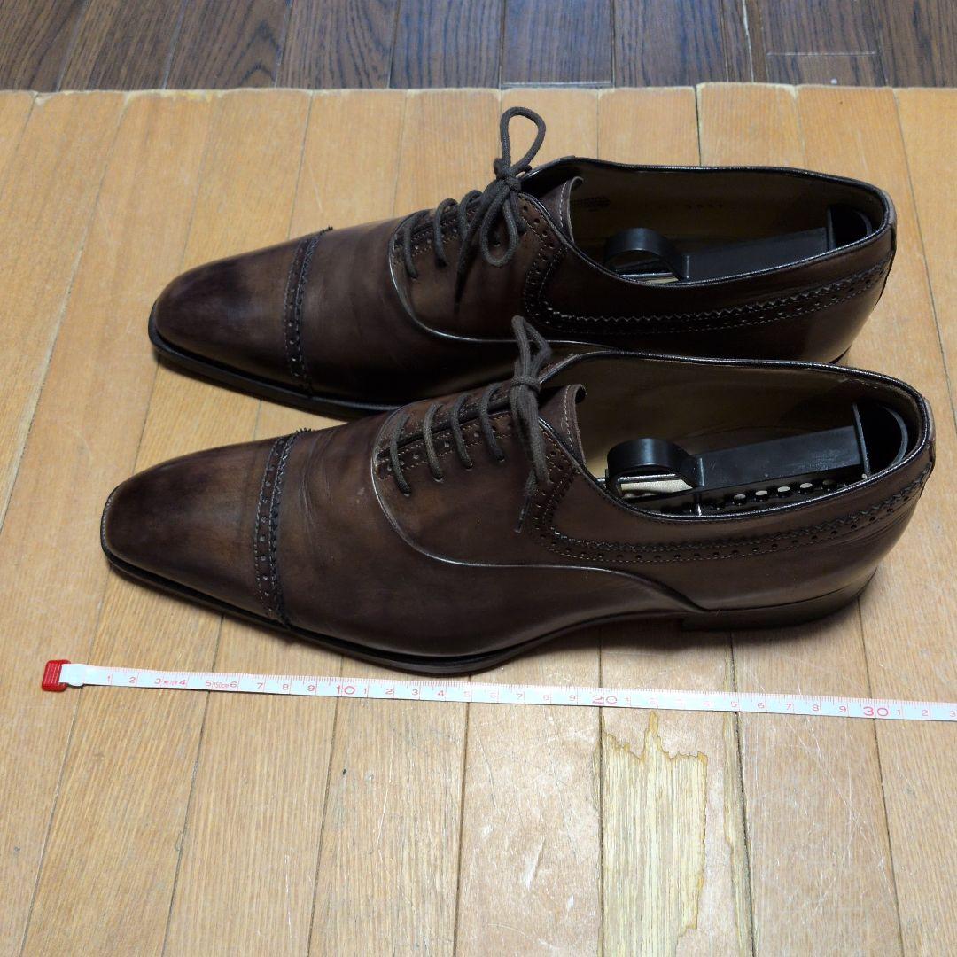 フランチェスコベニーニ　ストレートチップ　ダークブラウン