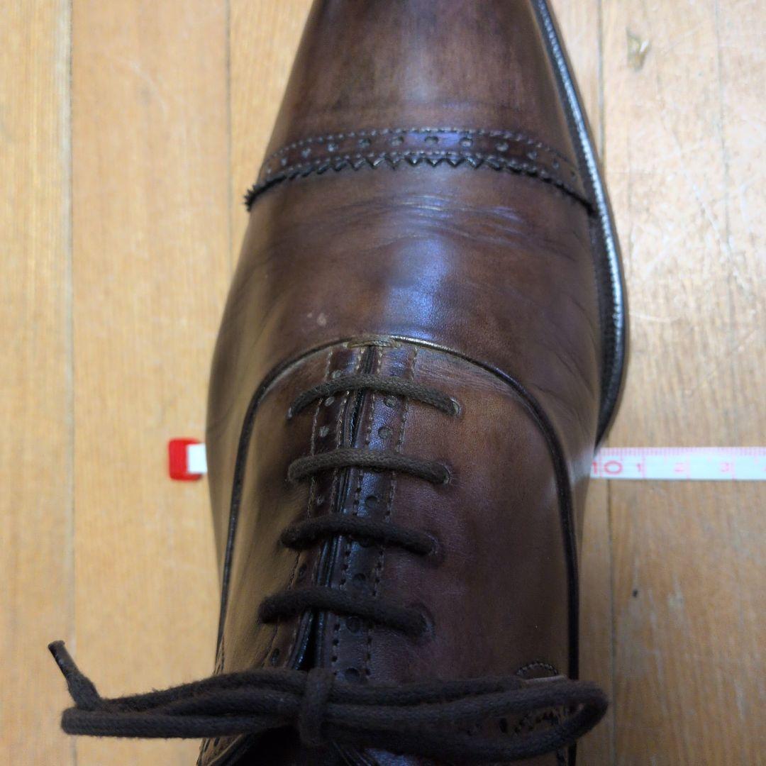 フランチェスコベニーニ　ストレートチップ　ダークブラウン