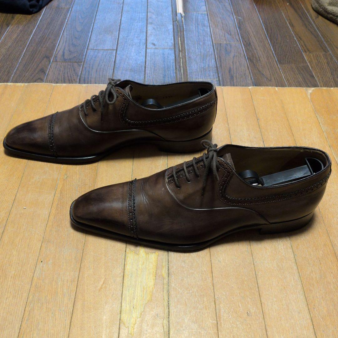 フランチェスコベニーニ　ストレートチップ　ダークブラウン