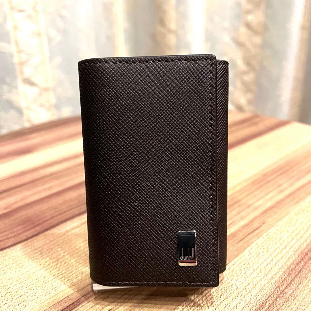 ✨未使用品✨dunhill ダンヒル 6連キーケース シルバー金具 ブラウン色