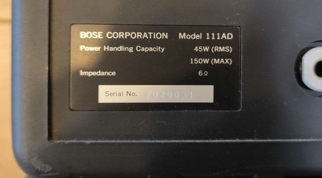 「BOSE 111AD 高音質 ブックシェルフ スピーカー ペア ● 動作良好」