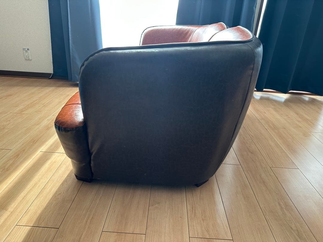 2人掛けソファ(ブラウン)