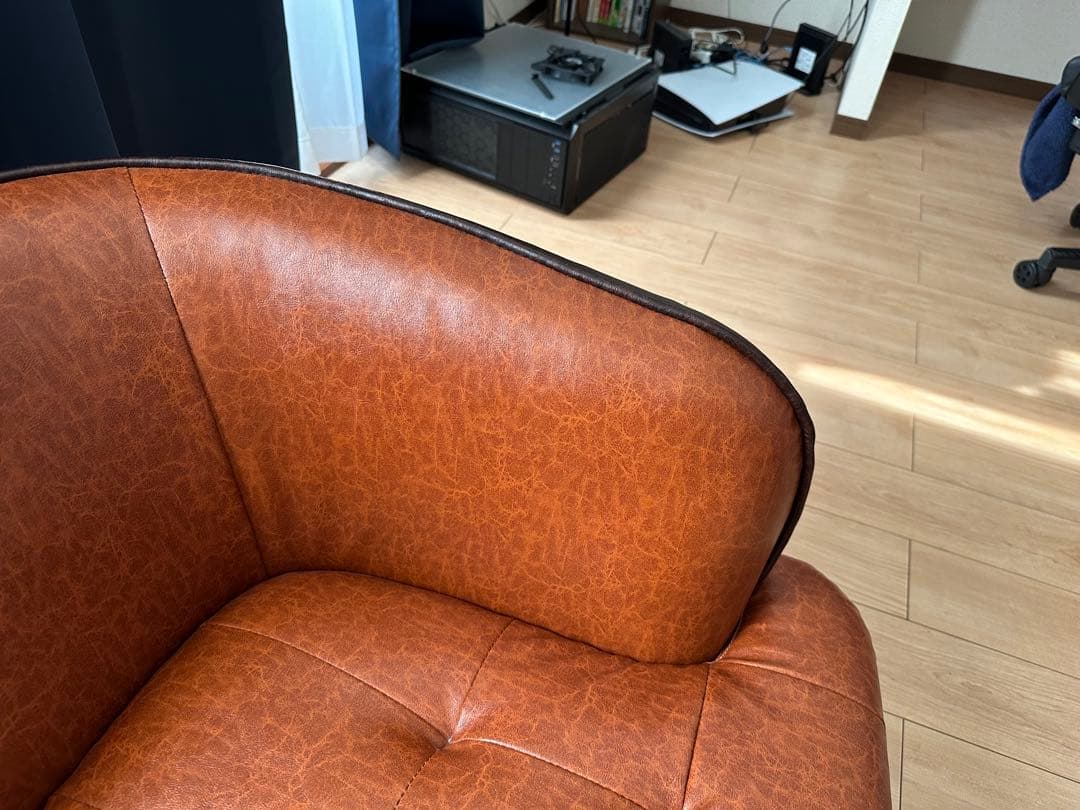 2人掛けソファ(ブラウン)