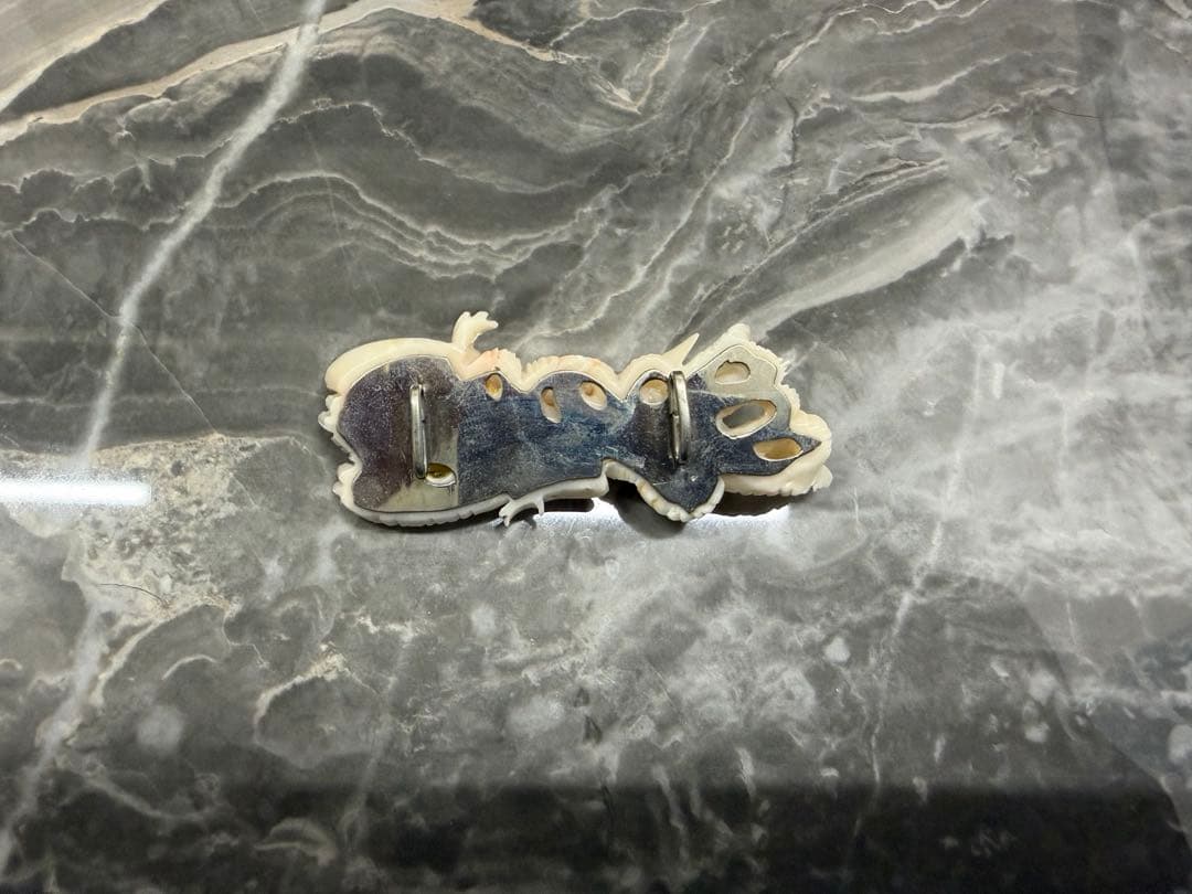 手彫り・白珊瑚彫刻／鳳凰モチーフ