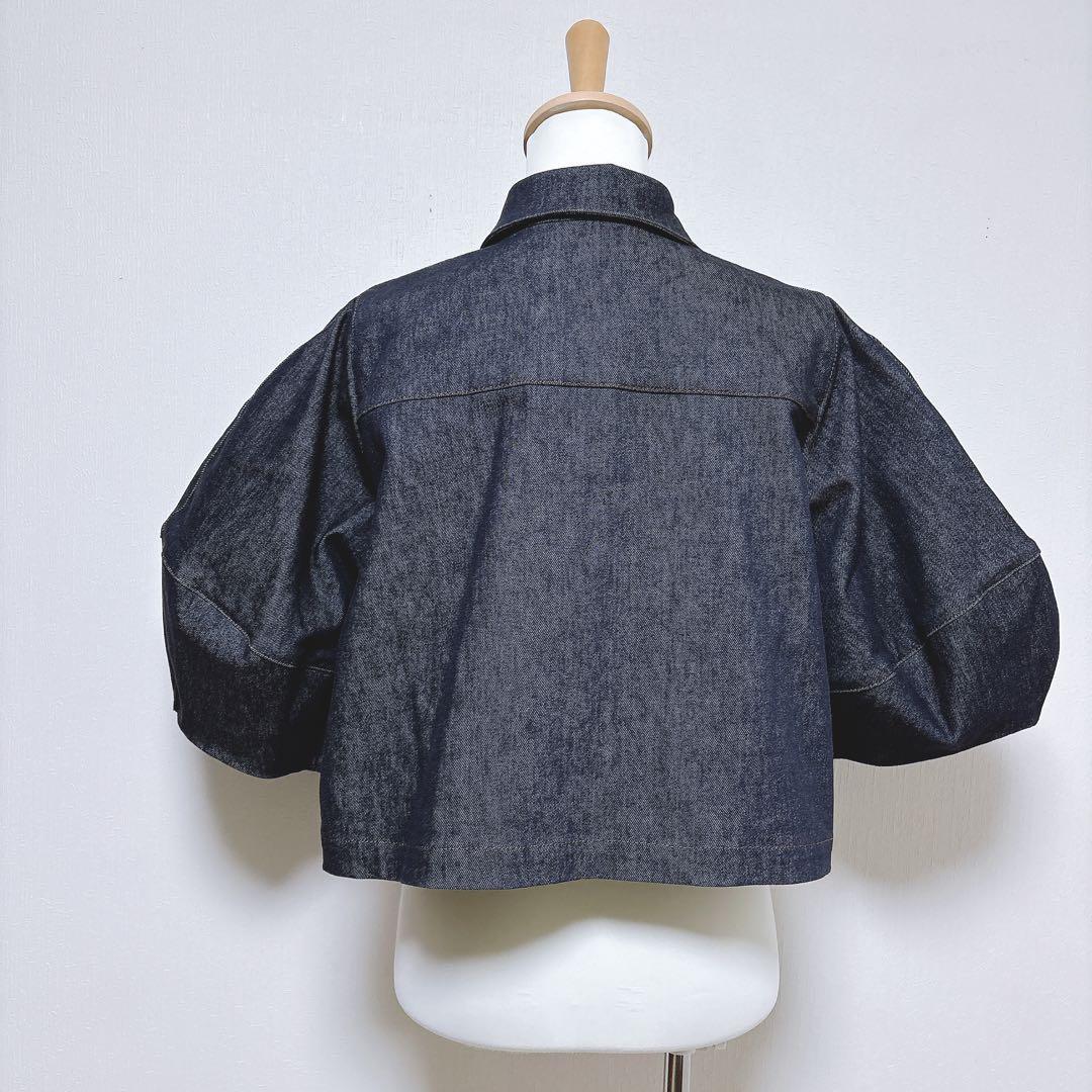 【セントセシリア】美品 ガーリッシュ ランタンデニムジャケット バルーン F