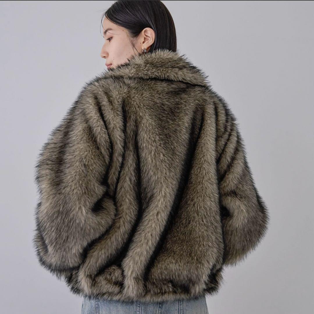 JEANASIS ミックスファーブルゾン