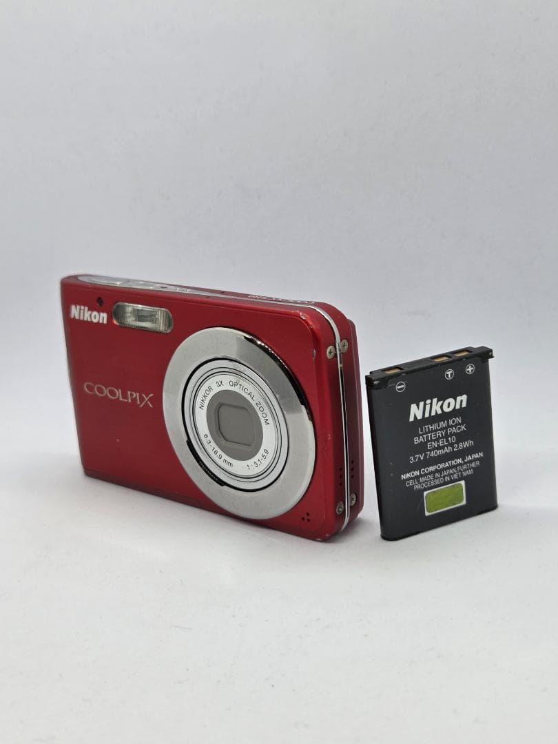 【スマホ転送OK】ニコン Nikon COOLPIX S210 レッド