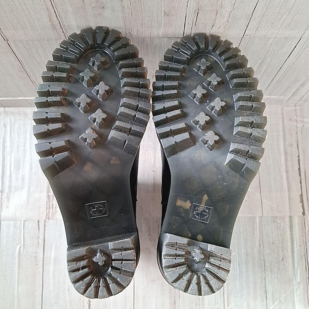 未使用級【23.5】ドクターマーチン ハーストン サイドゴアブーツ 厚底 黒