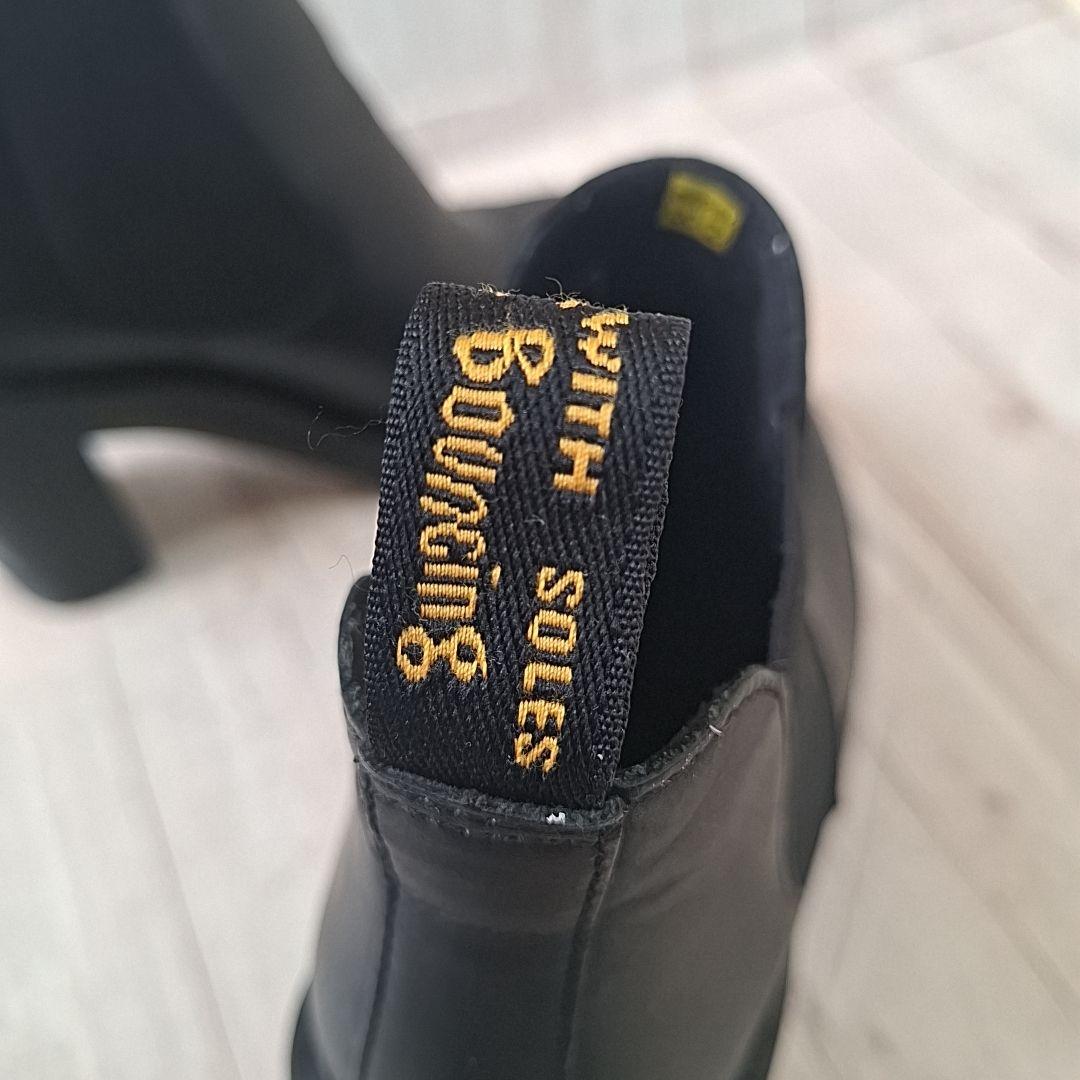 未使用級【23.5】ドクターマーチン ハーストン サイドゴアブーツ 厚底 黒