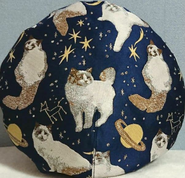 【可愛すぎる猫柄！】CA4LA カシラ ベレー帽 ネコ 猫 宇宙 星 星座