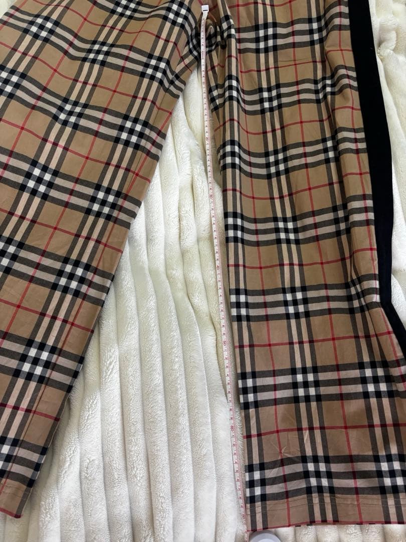 BURBERRY チェック コットン トラウザーズ　パンツ
