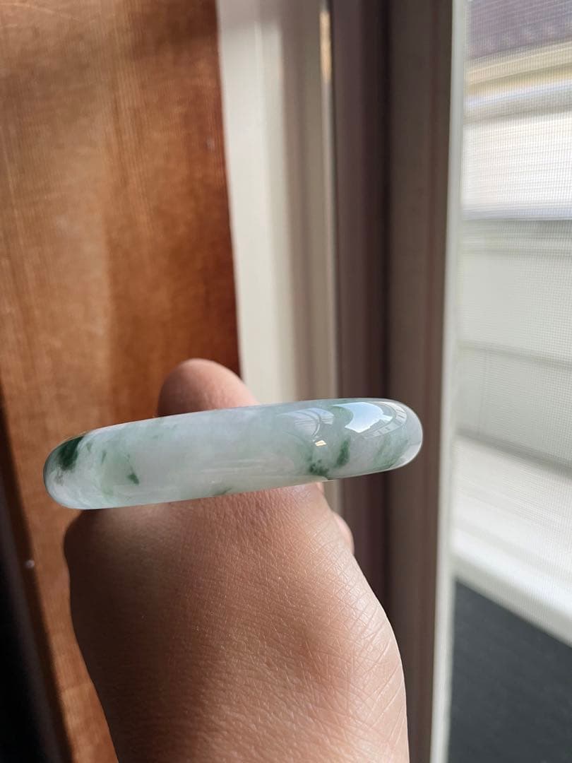 本翡翠 バングル 飄花 56.8