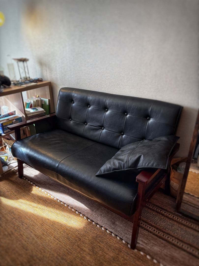 s*t様 ソファ　2人掛け　レザー