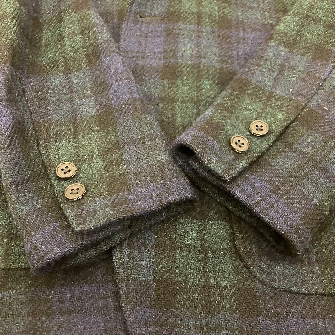 お*す様 BEAMS + ハリスツイード テーラードジャケット ブラックウォッチ