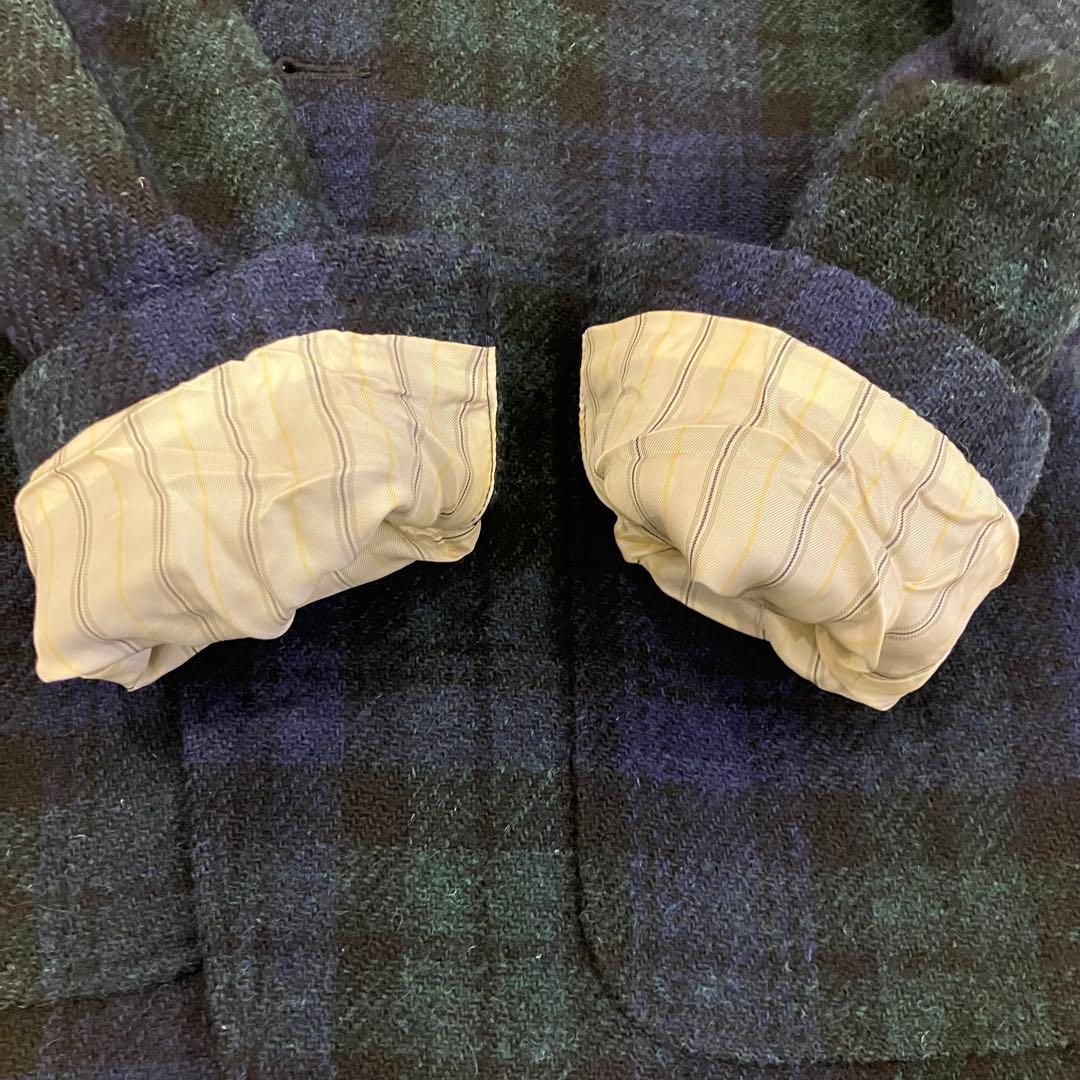 お*す様 BEAMS + ハリスツイード テーラードジャケット ブラックウォッチ