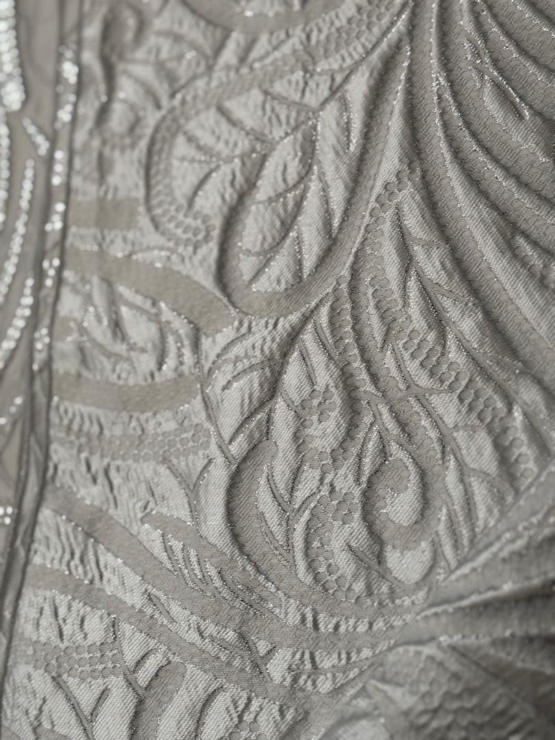 大人兵児帯【スノーホワイトプラチナシルバー】【リズヴァイオレット】の2点セット