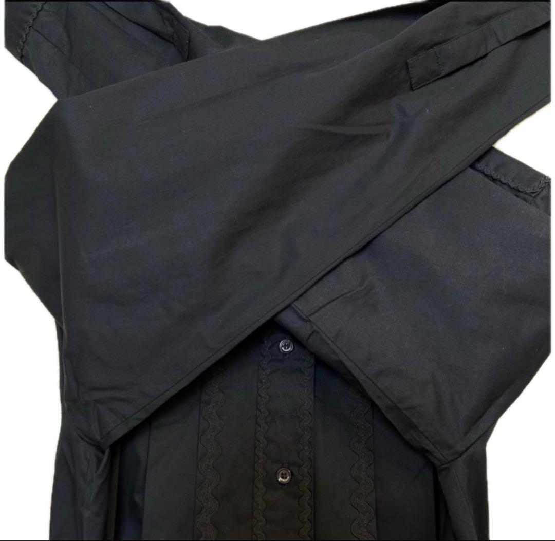 最終価格 訳あり未使用級Max Maraマキシ丈シャツワンピース 40黒ベルト