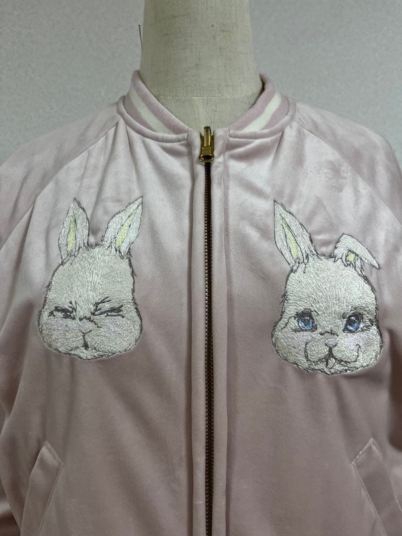 franche lippee あっぷっぷうさぎ スカジャン 個性派ガーリー