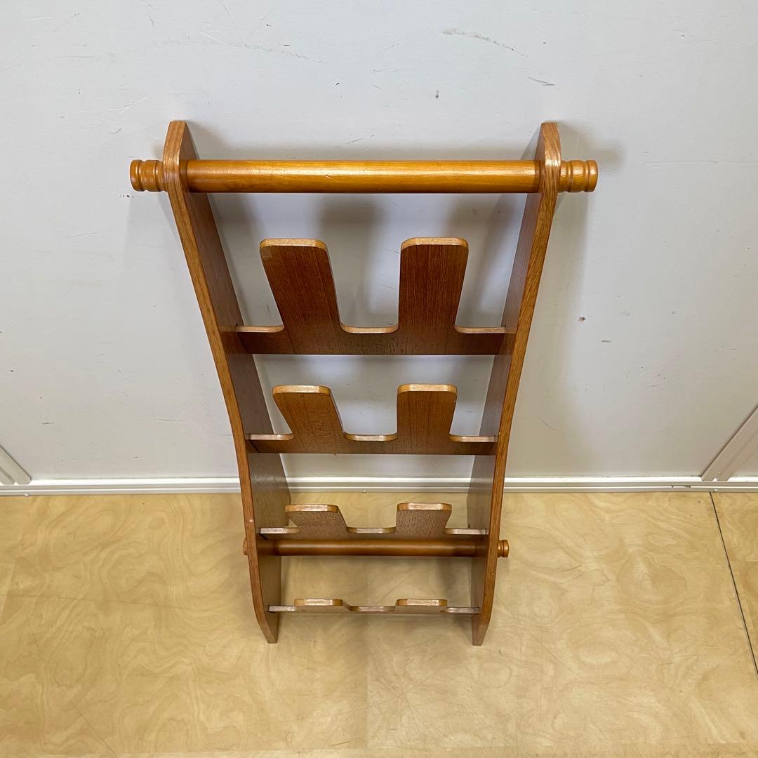 ルンルン 希少 ビンテージ サイトーウッド スリッパラック 4足