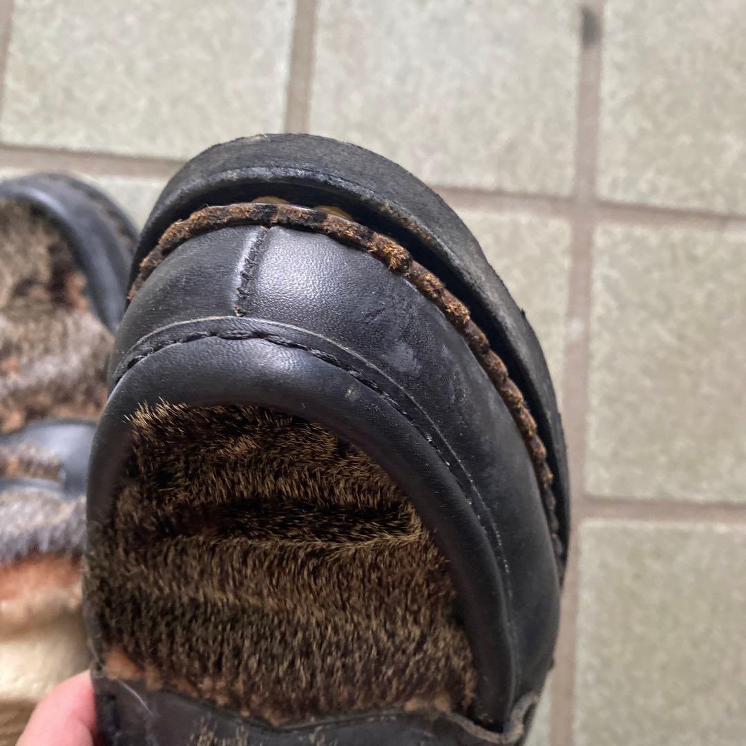 パラブーツ　ファー　ローファー