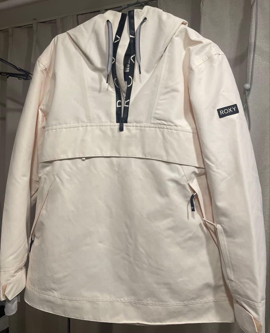 【妃菜】ROXY スノボウェア（白✖︎ピンクベージュ）セット_2025購入