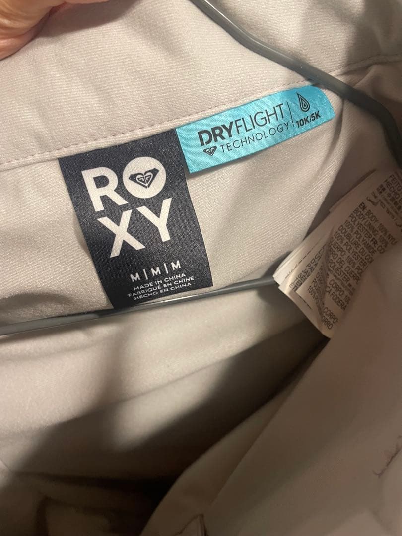 【妃菜】ROXY スノボウェア（白✖︎ピンクベージュ）セット_2025購入