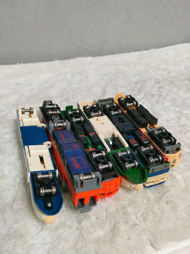 ★【当時物】タカラ ダイアクロン トレインロボ 6体セット