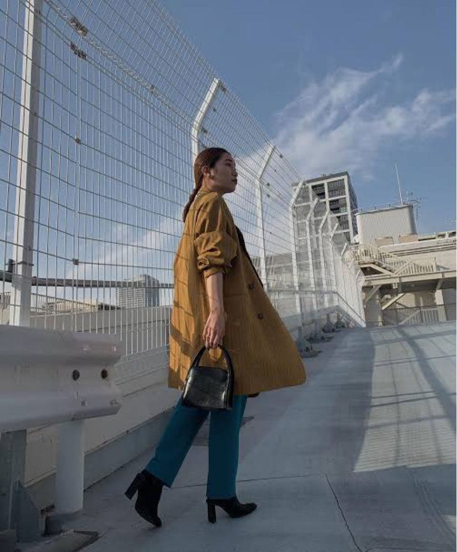 【sya】美品Ameri BIG GATHER PAPA JACKET